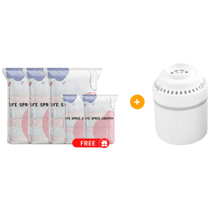 ¡🔥ÚLTIMO DÍA! ¡COMPRA 2 Y 1 GRATIS! 💯 Bolsas de vacío sin bomba – Presiona y sella. Ahorra 80 % espacio, ropa seca y sin polvo. Ideal para edredones y ropa fuera de temporada. 🛏️🗄️