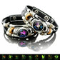 💥ÚLTIMO DÍA DE OFERTA – 50 % DE DESCUENTO ☪️Pulsera de piel con signo zodiacal luminosa en la oscuridad para hombre y muje