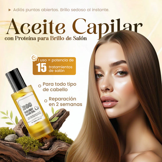 🔥 Aceite Reparador para Cabello con Proteína de Huevo Intensiva | Compra 2 Lleva 1 Gratis ✨