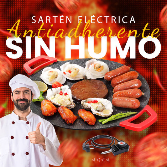 🔥 ¡50% DE DESCUENTO! 🔥 Sartén Eléctrica Portátil 🔌 – Cocina Fácil y Rápida, Ideal para Departamentos, Campings y Viajes 🍳🏕️