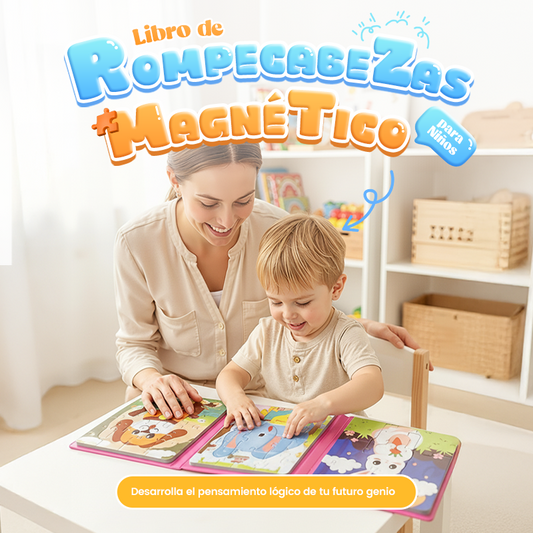 Libro magnético de construcción para niños