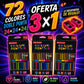🖍️🌈 Lápices bicolor 3 en 1 – 12 piezas, 24 colores – creatividad sin límites! 💪