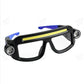 ✨Linterna frontal LED recargable con diseño de gafas