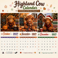 ⏰🔥 ¡OFERTA 50% OFF! 🐮📅 Calendario de Pared Highland Cow 2027 – 12 Diseños Adorables para Llenar tu Hogar de Alegría y Estilo Rústico ✨