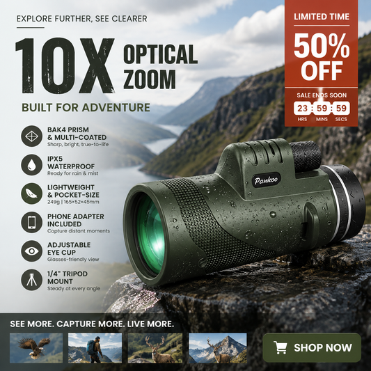 Monocular – aumento de 10x