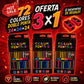 🖍️🌈 Lápices bicolor 3 en 1 – 12 piezas, 24 colores – creatividad sin límites! 💪