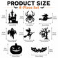 🎃 Luces LED de Halloween para pared