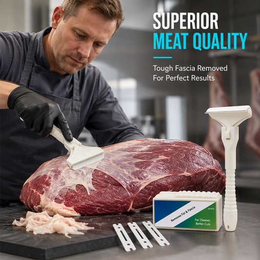 🥩🔥 ¡50% DE DESCUENTO! 🔪 Raspador profesional para eliminar el pelo de cerdo con 10 cuchillas