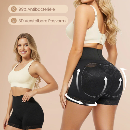 Pantalones cortos moldeadores con relleno para realzar glúteos