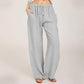 🔥👗ÚLTIMO DÍA – 49% DE DESCUENTO Pantalones cómodos de lino y algodón para mujer, ligeros y elegantes ☀️🌿 Perfectos para el verano, la oficina en casa y los viajes: transpirables, de pierna ancha.