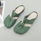 🎊2025 varmt salg👣 Sandaler i blødt læder med konkavt design og flade mules