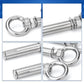 6PCS/Pack Tornillo de expansión de anillo de elevación de acero inoxidable 304
