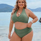 🏝️HOT UDSALG 49% FRA👙 Mavekontrollerende badedragter Modest High Waisted Bikini Sets