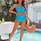 🏝️HOT UDSALG 49% FRA👙 Mavekontrollerende badedragter Modest High Waisted Bikini Sets