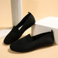 Dame Slip-On Casual Sko med Flad Blød Sål
