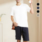 Herremode Ensfarvet T-shirt