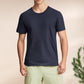 Herremode Ensfarvet T-shirt
