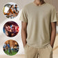 Herremode Ensfarvet T-shirt