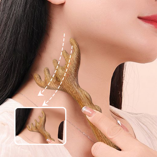 Peine Masajeador de Madera y Herramienta Gua Sha