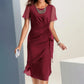 Elegante vestido de color sólido de moda