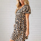 Vestido Mini Casual para Mujer con Estampado de Leopardo