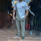 ⏳Conjunto especial de top y pantalones casuales para hombre con cuello redondo y pantalones por tiempo limitado⏰