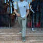 ⏳Conjunto especial de top y pantalones casuales para hombre con cuello redondo y pantalones por tiempo limitado⏰