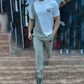 ⏳Conjunto especial de top y pantalones casuales para hombre con cuello redondo y pantalones por tiempo limitado⏰