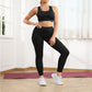 Conjunto de 2 Piezas: Sujetador Deportivo de Alto Soporte para Mujer y Leggings Levanta Glúteos