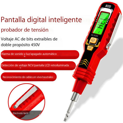 Probador de Voltaje Sin Contacto con Pantalla LCD