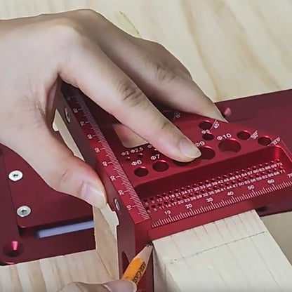 Escuadra Triangular de Aluminio para Carpintero