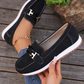 Mocasines Casuales con Parte Superior de Tipo Ante y Suela Gruesa