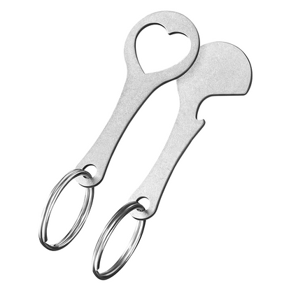 2 llaveros de acero inoxidable para carritos de compras