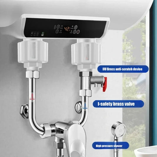 Pared divisoria antielectricidad del calentador de agua de 2 piezas