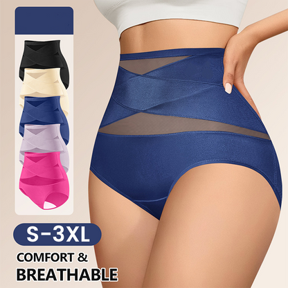 🔥Ropa interior con control de barriga de cintura alta para mujer