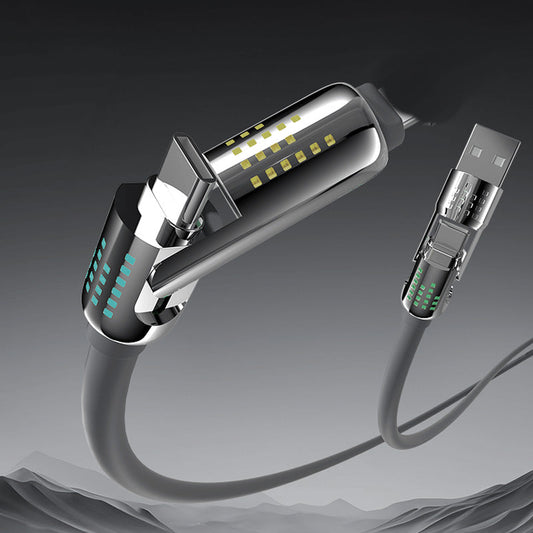 Cable de Datos 4 en 1 con Carga Rápida y Luz Indicadora