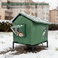 🐱 50% dto. – ¡oferta limitada! Casita elevada para gatos de exterior – impermeable, aislada y plegable. Refugio resistente a la intemperie! 🌧️✨