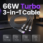 Cable de carga rápida 3 en 1 de 66W