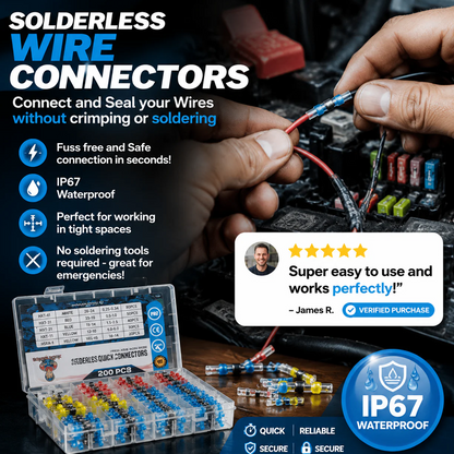 Kit de Conectores de Cable con Sellado de Soldadura Impermeable