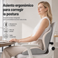 🪑 ¡50 % DE DESCUENTO AHORA! ✨ Cojín Ergonómico de Espuma Viscoelástica con Soporte Lumbar – Cómodo y con Gran Sujeción para Hogar, Oficina y Coche 💺🛡️