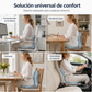 🪑 ¡50 % DE DESCUENTO AHORA! ✨ Cojín Ergonómico de Espuma Viscoelástica con Soporte Lumbar – Cómodo y con Gran Sujeción para Hogar, Oficina y Coche 💺🛡️