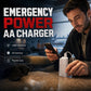🔋💡 Power Bank de Emergencia con Pilas AA – ¡Nunca Te Quedes Sin Batería! Incluye Linterna LED para Apagones 🆘🔦