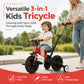 🚲✨ Triciclo infantil 3 en 1: ultraligero (2,8 kg) y con diseño plegable para llevarlo a cualquier parte | De bicicleta de equilibrio a carrito de mano