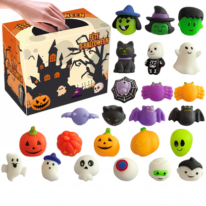 🎃✨ Juguetes Anti-Estrés de Halloween – Suaves, Compactos y Perfectos para Bolsas de Dulces y Fiestas de Terror 🍬👻