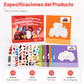 Libro de actividades con pegatinas geométricas para niños