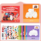 Libro de actividades con pegatinas geométricas para niños