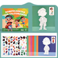 Libro de actividades con pegatinas geométricas para niños