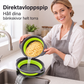 🥗 Set de 3 Escurridores Plegables con Base Escurridora – Coladores Compactos para Frutas· Pasta y Verduras