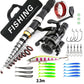 ⏳🔥¡50% DE DESCUENTO POR TIEMPO LIMITADO! ⏰Set Completo de Equipo de Pesca de Viaje y Bolsa de Transporte🎣