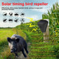Ahuyentador de pájaros solar impermeable para exteriores